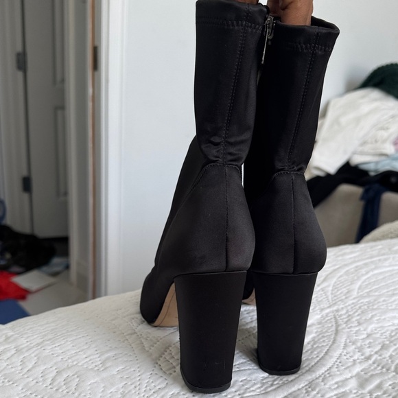 SAM EDELMAN Calexa Sock Bootie Satin Size 9 in black - Picture 7 of 8